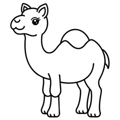 camel mommy - vector illustration