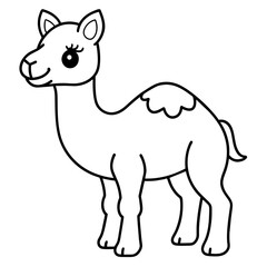 cute camel - vector illustration
