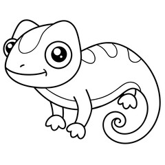 lizard smiley - vector illustration