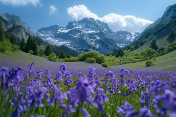 spring in the mountains