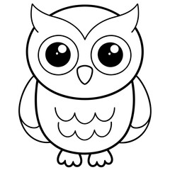 owlet baby - vector illustration