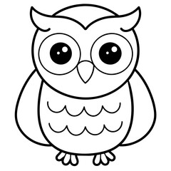 owlet cute - vector illustration
