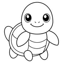 tortoise baby - vector illustration