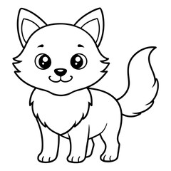 cat baby - vector illustration