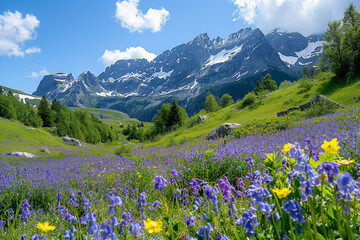 spring in the mountains