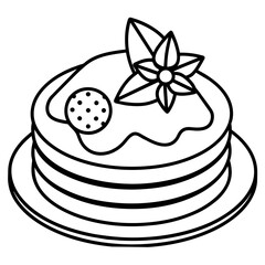 pancakes vector illustration