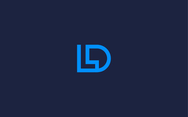 letter dl logo icon design vector design template inspiration - obrazy, fototapety, plakaty