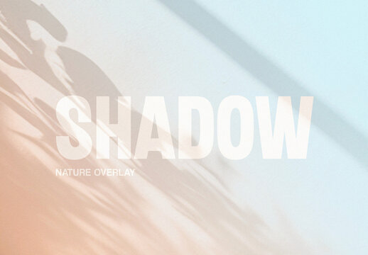 Nature Shadow Overlays Mockup With Generative AI