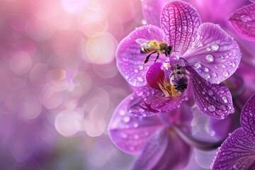 Bees and orchids in a symbiotic relationship