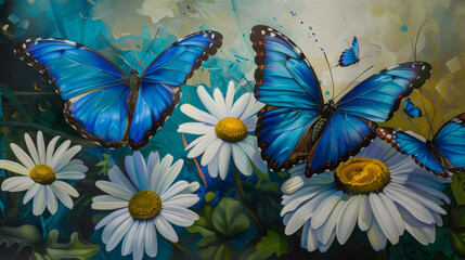 Obraz premium butterfly on a flower, colorful