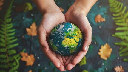 Keep the text concise and impactful, conveying the essence of the message in a few words or a short phrase, such as Save our planet or Act now