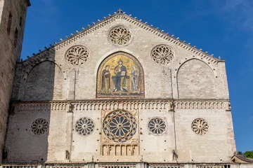Foto op Canvas Cattedrale di Santa Maria Assunta or Duomo di Spoleto, Saint MaryÕs Assumption cathedral, Spoleto, Italy © Julian
