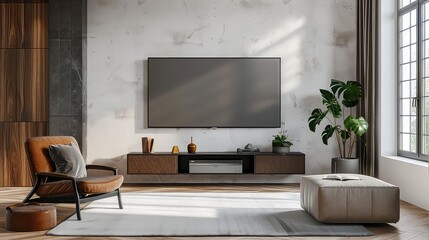 Modern Living Room, Generative AI