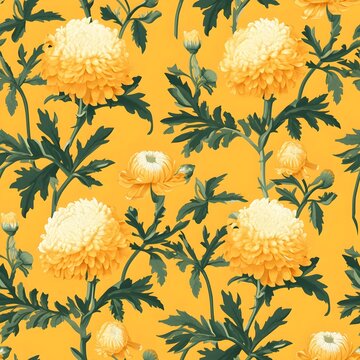 Vibrant Marigold Bloom in Full Splendor A Symbol of Summer Life and Beauty