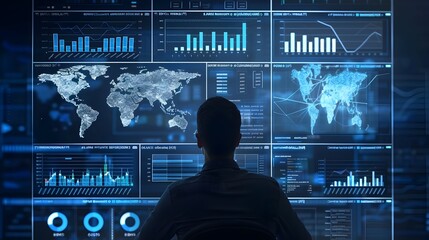 Strategic Business Analytics Dashboard Monitoring Global Key Performance Indicators and Insights for Data Driven Decision Making