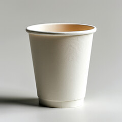 white paper cup for hot drinks. Made with generative ai
