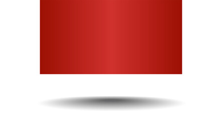 Obraz premium Red paper rectangle and shadow, label, banners, icon