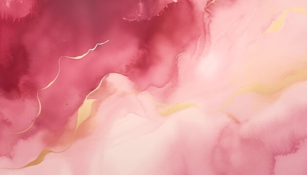 abstract pink red watercolor abackground