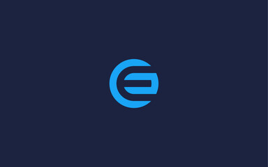 letter ec with circle logo icon design vector design template inspiration