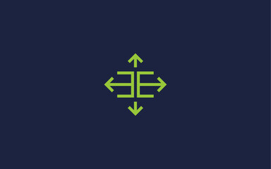 Obraz premium letter ee with arrow logo icon design vector design template inspiration