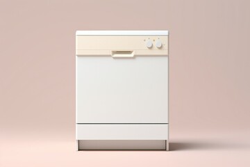 Dishwasher, 3d realistic, pastel, minimal, cute