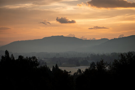 Sunrise over the mountains