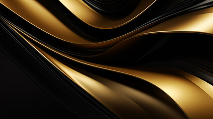 Obraz premium Black and gold abstract background
