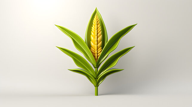 Corn farm icon 3d