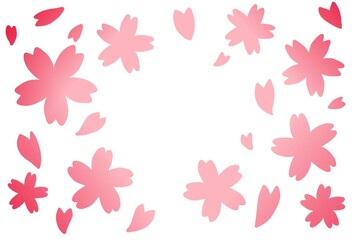 Fototapeta na wymiar 桜のレター素材