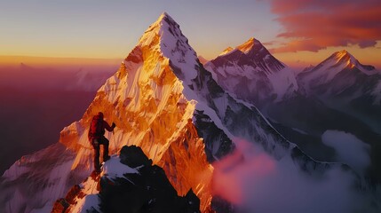 Peaks of Victory: Triumph at Sunrise