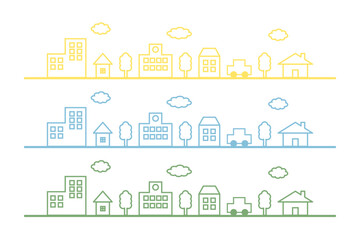  街並みシルエット