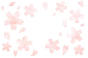 桜のレター素材