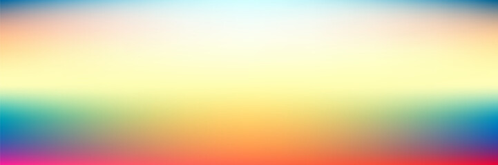 brightly glowing panoramic colorful gradient background