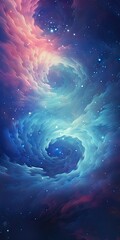 Celestial Harmony: Finding Peace in Cosmic Whirlwind Dreams - obrazy, fototapety, plakaty
