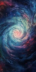Cosmic Whirlwind Dreams: A Glimpse into the Universe's Soul - obrazy, fototapety, plakaty