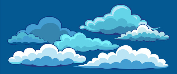 Cloud Shapes: Vector Collection
