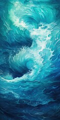Fototapeta na wymiar Ocean Waves Harmony: A Melodic Dance of the Sea