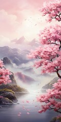 Sakura Blossom Tranquility: Discovering Floral Harmony