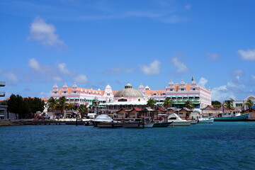 Aruba, Oranjestad, Einkaufszentrum am Meer, Küste, Karibik, Kleine Antillen, ABC-Inseln,