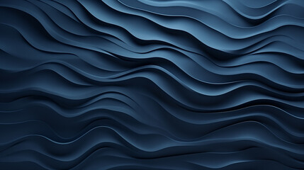 Dark blue waves abstract background