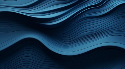 Dark blue waves abstract background