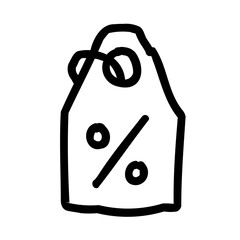 price tag of black Friday doodle icons