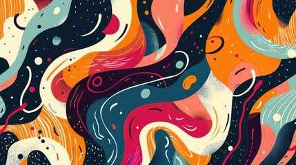 Obraz premium Simple Color Abstract Pattern Design