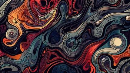 Simple Color Abstract Pattern Design