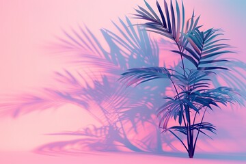 Fototapeta na wymiar The shadow of a palm tree