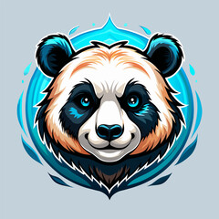 Fashionable Panda Logo: Cute Style Art
