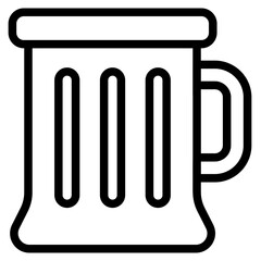 Beer glass icon