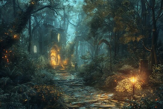 Quests for magical artifacts hidden in dark forests