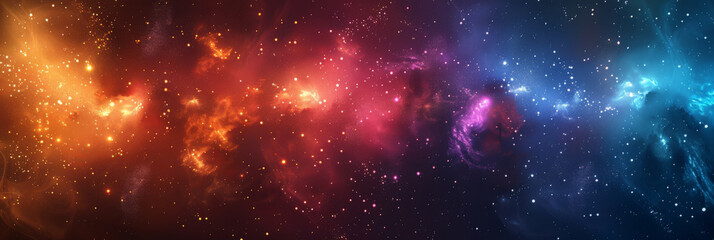 Obraz premium Happy New Year, Beautiful creative holiday background with fireworks and Sparkling, space for text, banner, colorful fireworks with bokeh light background