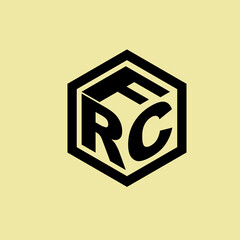 Vector graphic of rfc,frc logo, with hexagon style. This vector is perfect for company logos, t-shirt designs, banners, templates, banne, business, branding and identity names etc.
